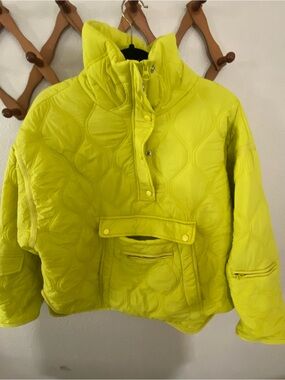 Blank NYC Neon Yellow Quilted Jacket